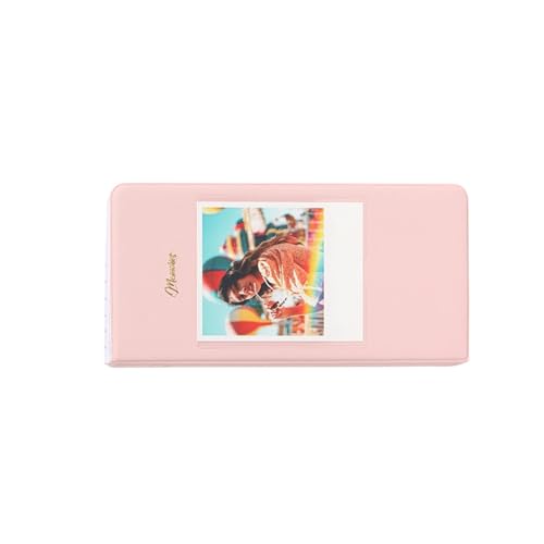 1. アーカイブ 3.4x4.3 フォトアルバム 64 ポケットポータブルストレージブック W210/W300/W400 フィルム & スタンプフォトアルバム