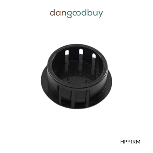 Image of Round Plastic Hole Plug to fit 1 inch Opening - Slightly Domed Textured Surface (250)