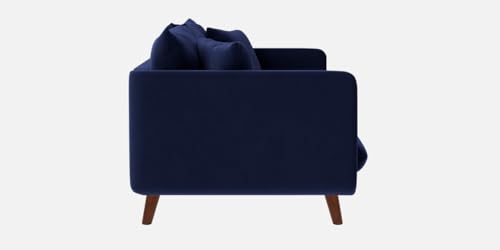 Image of Rejol Velvet 3-Seater Sofa Luxurious Comfort for Living Rooms and Offices (Navy Blue, 3 Seater)