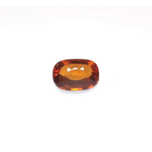 Hessonite de 5,4 carats d'une clarté remarquable, pierre fine ovale d'Afrique pour joaillerie