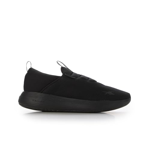 Reebok DMX Comfort Slip on Basket Mixte noire et blanche pour marche quotidienne