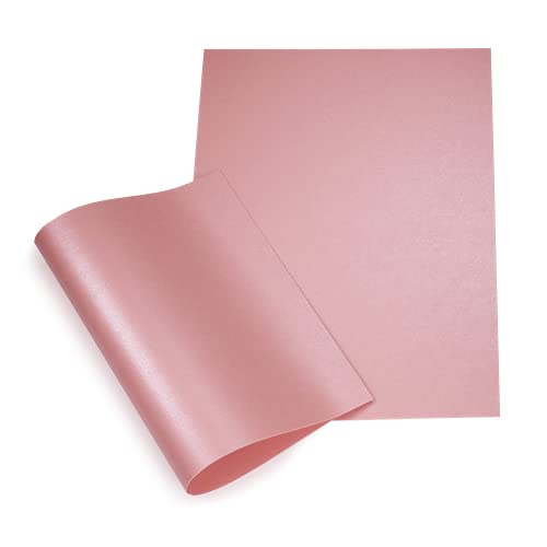 Papertent A4 Double-Sided Pearl Card 250gsm 20 Sheets - Pink Blush
