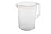 Produktbild hünersdorff Messbecher (5L), bruchsicher,besonders temperaturbeständig, transparente Skala,Lebensmittelgeeignet,aus Polypropylen(PP),offener Griff,transparent