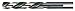 Cle-Line C23706 Heavy Duty Mechanics Length Drill, High Speed Steel, Black and Gold Finish, Straight Flatted Shank, 135-Degree Split Point, 5/16" Drill Diameter (Pack of 6)