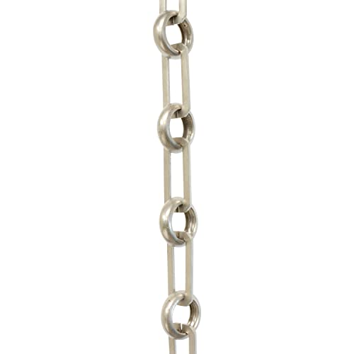 Image of RCH Hardware CH-10-SN Brass Chandelier Chain, Satin Nickel (1 Foot)