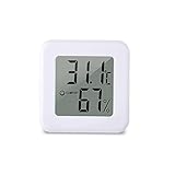 【PORTABLE INSTALLATION FÜR DEN GEBRAUCH】Das Thermometer-Hygrometer mit Temperatur- und Luftfeuchtigkeitsmonitor hat eine kleine Größe und ist leicht zu tragen, die überall platziert werden können Sie Umweltveränderungen zu überwachen müssen.