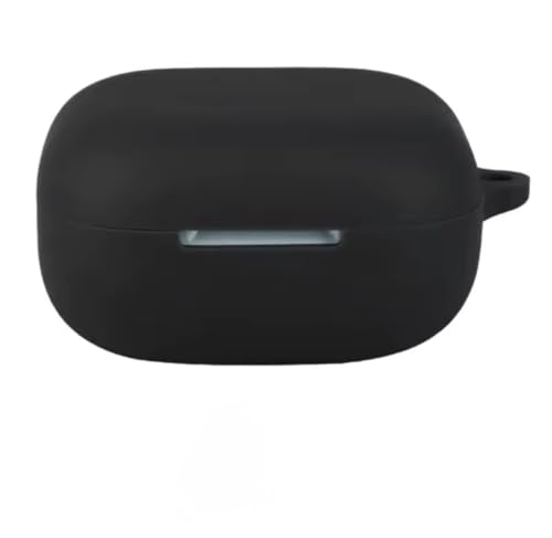 Fekra Compatible with Anker Soundcore R60i NC/Soundcore P31i Cover, Soft Silicone Shockproof Protective Case Wireless Earbuds with Carabiner, Front LED Visible R60i NC (Black)