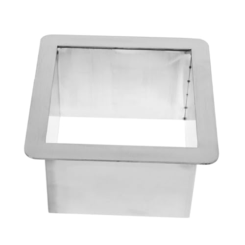 Unomor 304 Stainless Steel Embedded Trash Chute Circular Grommet for Kitchen Counter Top