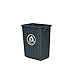 LiuzheZ Küchenrecyclingbehälter, Rechteckiger Kunststoffabfall Organizer Slim Abfallbehälter Mit Abnehmbarem Deckel Kleiner Kompakter Mülltonne Für Küchen-wc Badezimmer(Size:40L,Color:A)