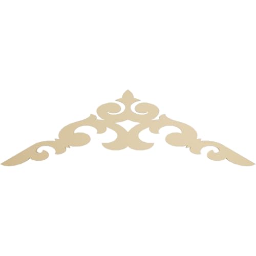 60"W x 17 1/2"H x 1 1/2"P (7/12) Pitch Kendall Signature Urethane Gable Pediment, Primed Tan