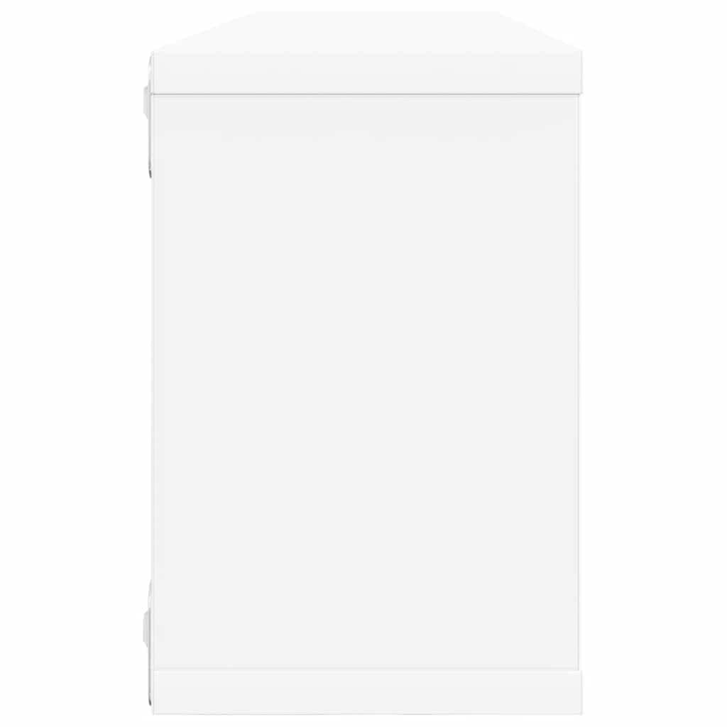Set di 6 mensole da parete bianche da 60 x 15 x 23 cm, in legno, mensole sospese moderne, per libri, decorazione da collezione, soggiorno, camera da letto, corridoio, set di scaffali a cubo