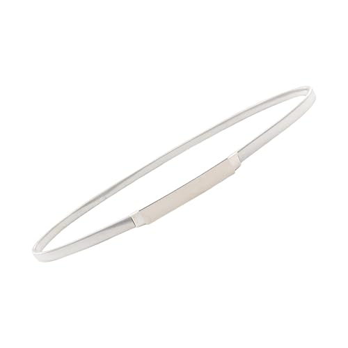 Thin Stretchable Waistband Gold/Silver Metal Chain Belt For Women Waist Cinching Band For Dresses And Evening Wear Stretch Wa4