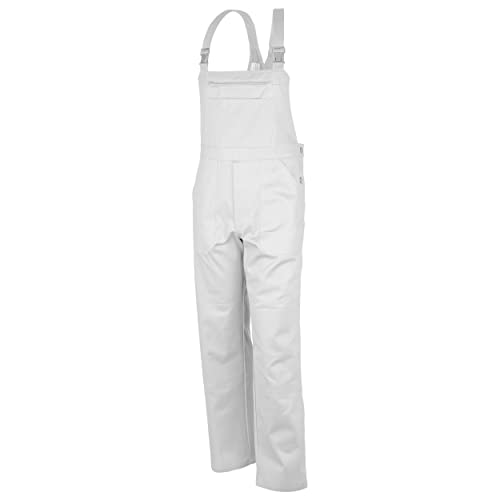 QUALITEX HIGH QUALITY WORKWEAR Latzhose-Basic 100% CO 240 G/M² Farbe Weiss Größe 56