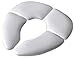 Travel Potty Seat w/ Washable Carry Bag - Perfect for Travel - Padded for Soft Cushion - Portable Reusable Toilet Pottie Training Seats Folds - Toddler Child Baby Kids - Mommy's Helper Cushie Traveler , White