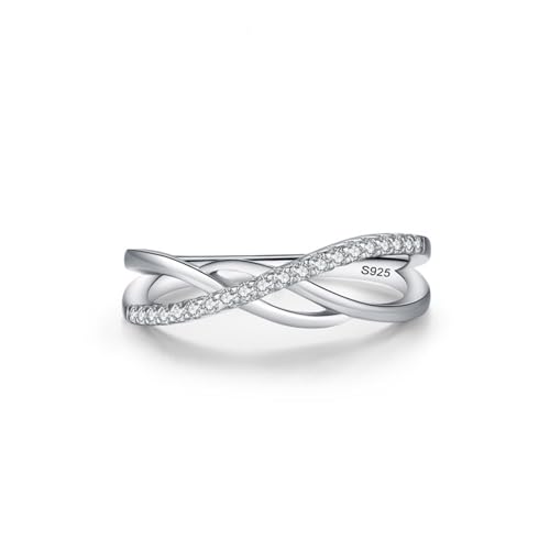 Bague femme argent et pierre ronde en zircone pour le quotidien