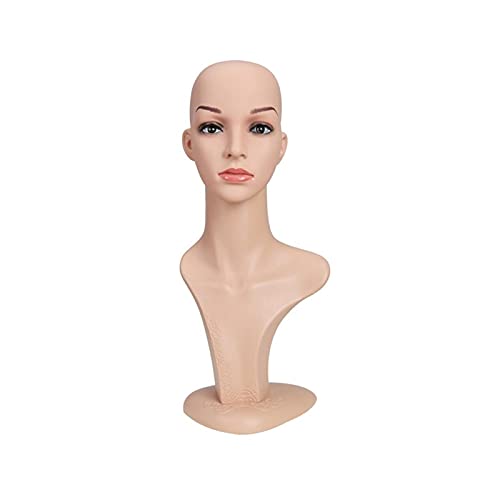 Maniquí femenino de PVC resistente para peinar pelucas y exhibir gorros 2