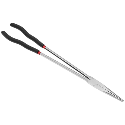 QWORK Straight Long Needle Nose Pliers, 16 Inch Long Reach Needle Nose Pliers, Straight & Bent Jaw Plier Set with Non-Slip Handles for Narrow Spaces & Precision Work by QWORK - Used condition - Image 4