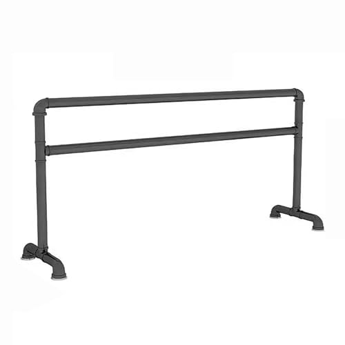 Barre de ballet double couche amovible avec patins antidérapants et base stable
