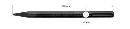 Rennsteig 210 28001 "SDS-Max" Pointed Chisel, Black, 280 mm - Image 4