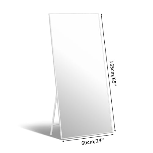 Miniatura 2 de Vasemouh Espejo Cuerpo Entero 165x60cm,Espejos Marco Blanco, Espejo De Pie Cuerpo Entero O Espejos Grandes De Pared, Apto Para Baño, Salon,Habitacion Y Recibidor.