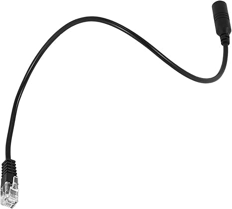 Phone Headset Adapter Cable, 3.5mm Plug to Female RJ9 Cable Call Centers Auxiliary Wire Phone Adapter Compatible