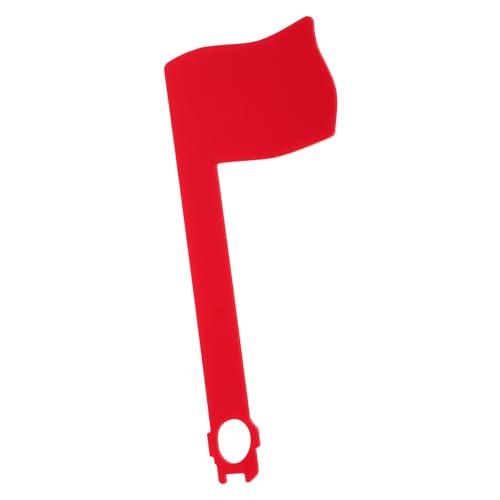 Uonlytech Boîte aux Lettres en Acrylique 17,5 X 8 Cm avec Drapeau Rouge Rotatif et Mini Drapeau, Pièces de Rechange pour Boîte aux Lettres, Accessoire de Signalisation Courrier, pour