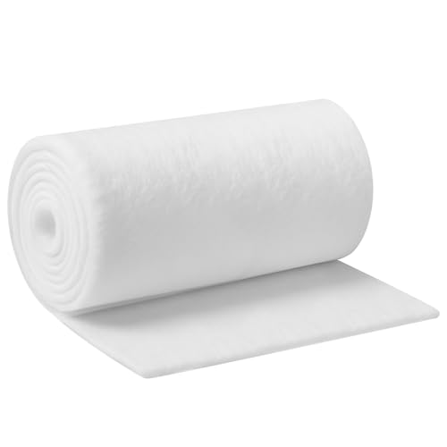 Pangda 20 x 10 Yds Single-Sided Fusible Foam Stabilizer 1 Sided Stabilizer Soft and Reliable Iron-on White Non-Woven Fusible Interfacing for Sewing Tote Bags Purses Quilting