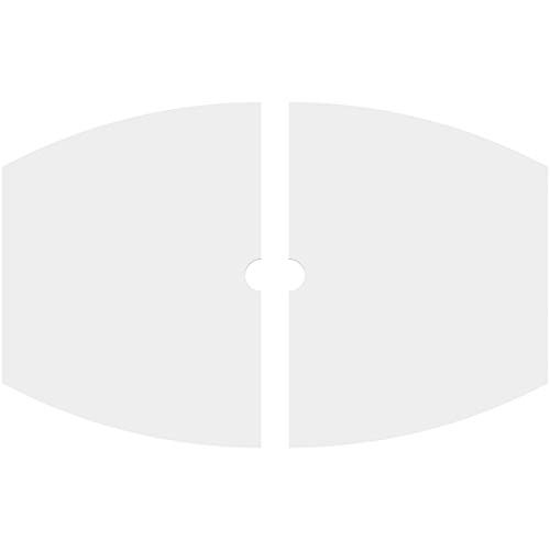 Image of Ekena Millwork CMP16X10KY2-01000 Kailey Architectural Grade PVC Contemporary, Two Piece Urethane Ceiling Medallions 16 inchW x 10 5 /8 inchH x 1 inchID x 8 1 /2 inchC x 1 inchP
