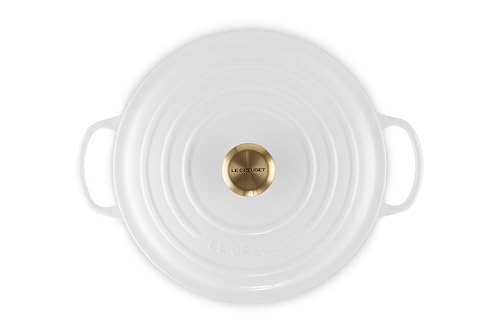 Image of Le Creuset Enameled Cast Iron Signature Round Dutch Oven, 7.25 qt., White