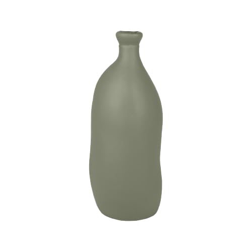 Vase Lea 10,5L olive en verre recyclé D26XH50CM pour sublimer vos fleurs