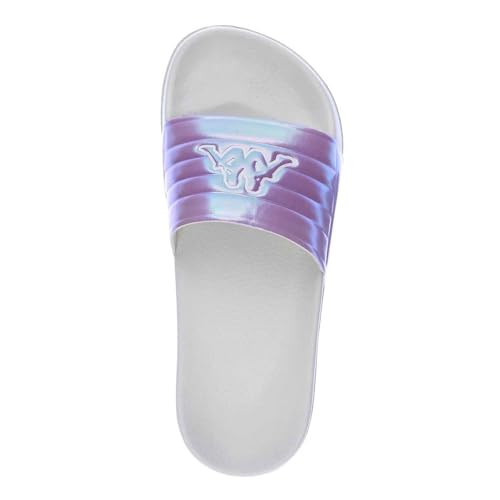 Kappa Men's Flip Flop Seal Unisex White Sandals, 36 EU4