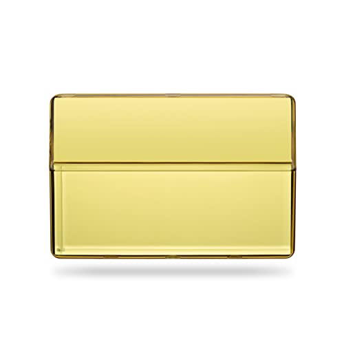 Mekeran Lightweight Case for iQOS Heets/Cigarette, Transparent Plastic Heets Box Holder. (Yellow)