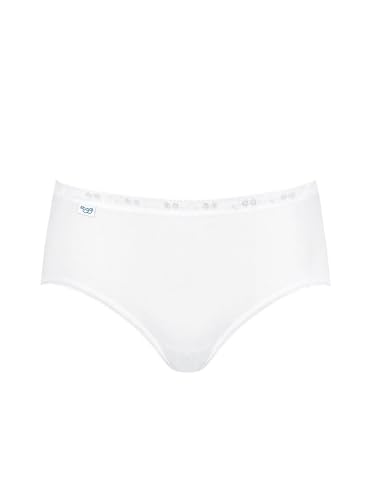 Sloggi 4 Slip Basic Midi - Slip Da Donna Medio In Cotone Tg. 3/42, Bianco-image