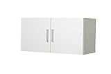 schrankaufsatz ikea pax  WILMES Aufsatz und Hängeschrank Ronny, 2 Türen, Weiß Dekor