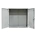Milbank - 363612-CT3R - 36x12x36 Hinge Cover Type 3R Steel No Knockouts ANSI 61 Gray Double Doors Padlocking 3PT Handle Back Panel Weld Studs Drip Shield No Center Post