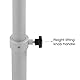 Abnehmbares Tischbein für Wohnwagen, Yachten und Camping – Teleskop Tischbeinständer aus Aluminiumlegierung, Höhe verstellbar von 445 mm bis 685 mm