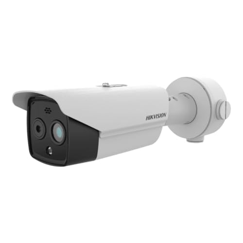 Hikvision Red de cámaras de Bala ópticas y térmicas Doble Lente con medición de Temperatura. 4 MP