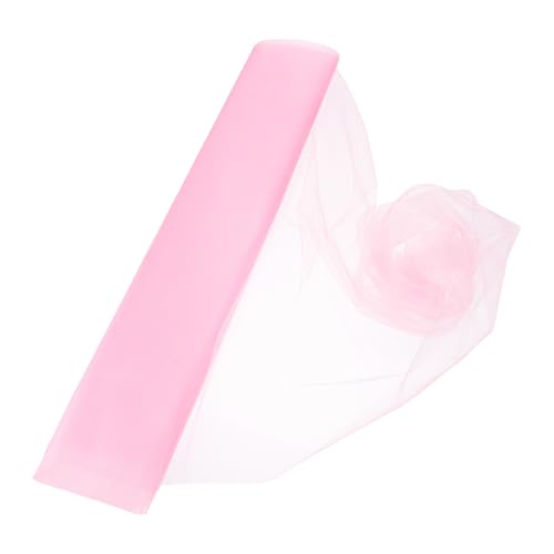 Rouleau de tulle rose 50cm x 4.5m souple pour la décoration de table de mariage et fêtes
