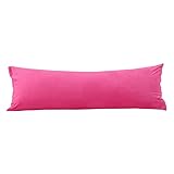 YANHOMY Pink Body Pillow Cover Case Ultra Soft Velvet Long Pillow Pillowcase 20 X 54 Inches with Hid