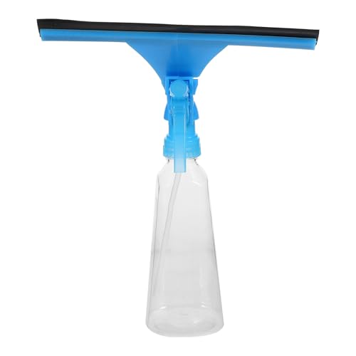 VERDANVERSE Window Squeegee Cleaner Window Wiper with Spray Bottle for Bathroom Kitchen Home Glass Cleaning Tool Blue