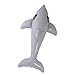 Fenteer Delfino Gonfiabile Estivo per Piscina, Giocattolo, Regalo, Bomboniere in PVC da 63 Pollici per Feste a Tema Acquatico, Shower, Piscina per Ragazz, Grigio immagine