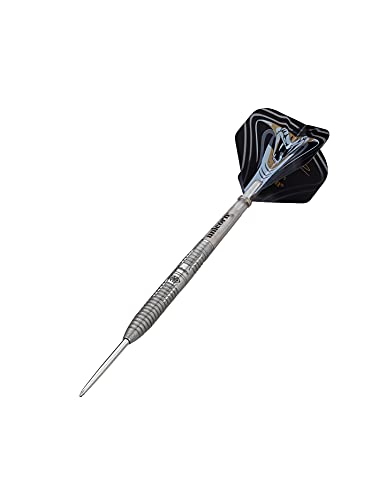 Unicorn Maestro 90% Tungsten - Jeffrey De Zwaan Steel Tip Professional Darts, Silver, 25g - Image 2