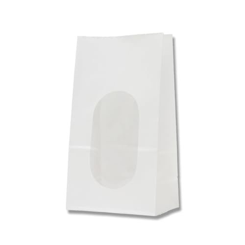 Sac en papier avec fenêtre Heiko Blanc NO. 4 lot de 50 pour emballage