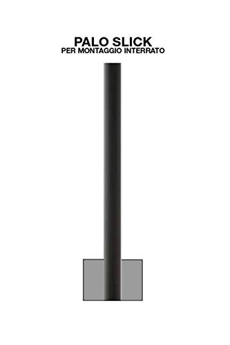 Mareco Pole Slick Lamppost Ball Lamp Garden Lighting Mounting Interrupted Diameter 60 mm 1400.400N - Altezza 2 Metri