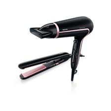 Amazon.com: Secador de pelo + alisador de cabello Philips Set de regalo  Limited Edition HP8640 : Belleza y Cuidado Personal