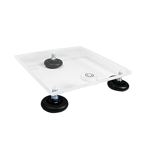 TrippNT 50530 Clear Acrylic Leveling Table, 8" Width x 1" Height x 8" Depth