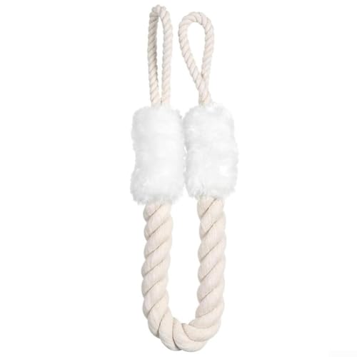 Eawfgtuw Soft Cotton Door Stop Rope Anti-Collision Baby & Pet Safety Finger Pinch Guard Protector for Nurseries Living Areas Home Patio(White)