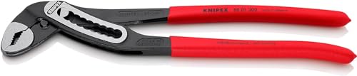KNIPEX Alligator Wasserpumpenzange auf SB-Karte mit rutschhemmendem Kunststoff überzogen 300 mm, 88 01 300 SB