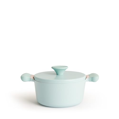 CREATE/POT STUDIO/Cacerola Ø20cm de aluminio fundido y asas de baquelita Azul/Antiadherente, apta para todo tipo de cocinas, resistente y duradera, fácil de limpiar, libre de PFOA