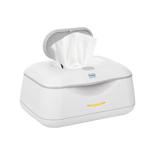 Image of Hopop Baby Wipes Warmer | Universal Design,Fits almost All Baby Wet Wipes Dispenser | Keep Your Baby's Wipes Warm and Cozy | Easy & Convenient to use | In Built Night Light | White